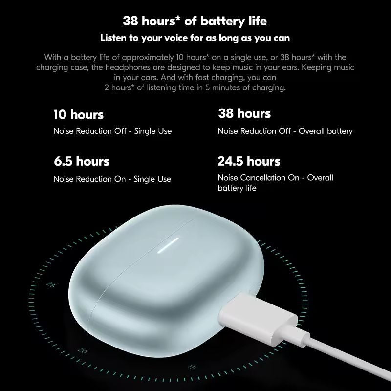 Global version Xiaomi Redmi Buds 5 Pro TWS Bluetooth Earphones Wireless headphones Up to 52dB ANC 38 hours long battery - ARRA SPORT
