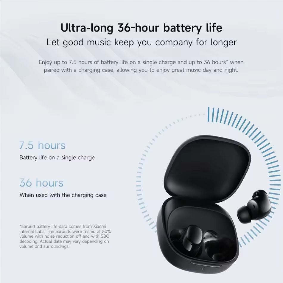 Global Version Xiaomi Redmi buds 6 Play Earphone 10mm Dynamic Driver AI noise cancellation for calls Bluetooth 5.4 TWS Headphone - ARRA SPORT