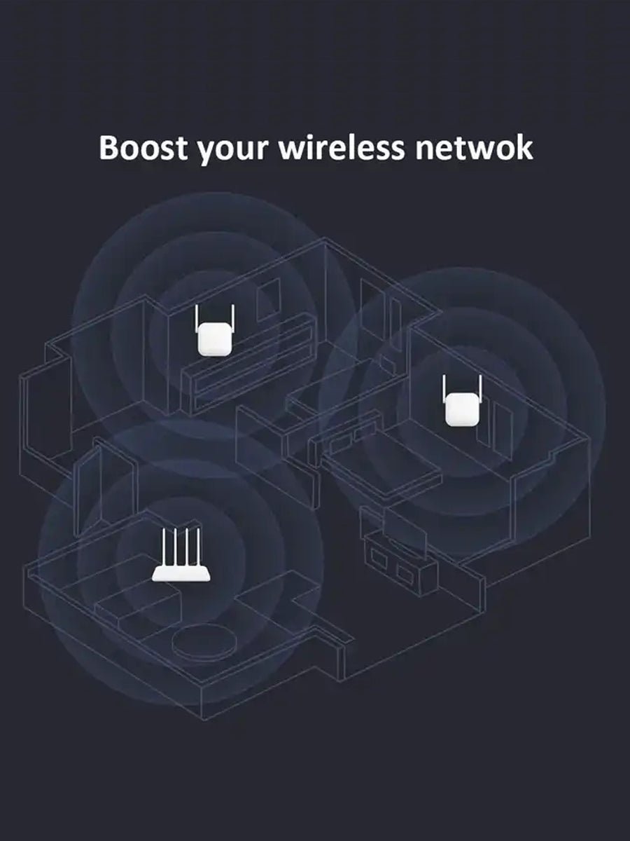 Mi WiFi Range Extender N300 2 External Antennas 2.4G up to 300Mbps Smart WiFi Amplifier EU Plug Global Version - ARRA SPORT