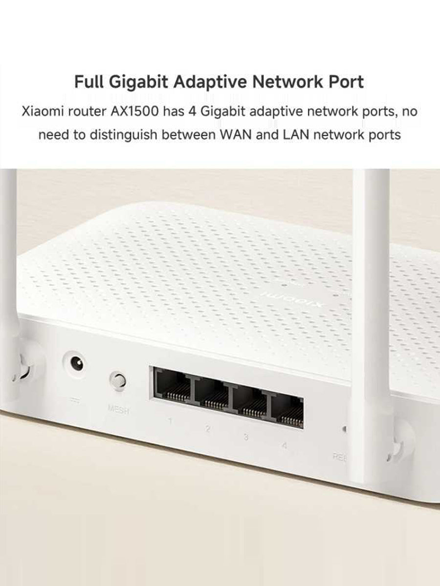 Original Xiaomi AX1500 Wifi Router 5GHz Smart WiFi 6 Work With Xiaomi Mijia App Network Cable Support IPTV - ARRA SPORT