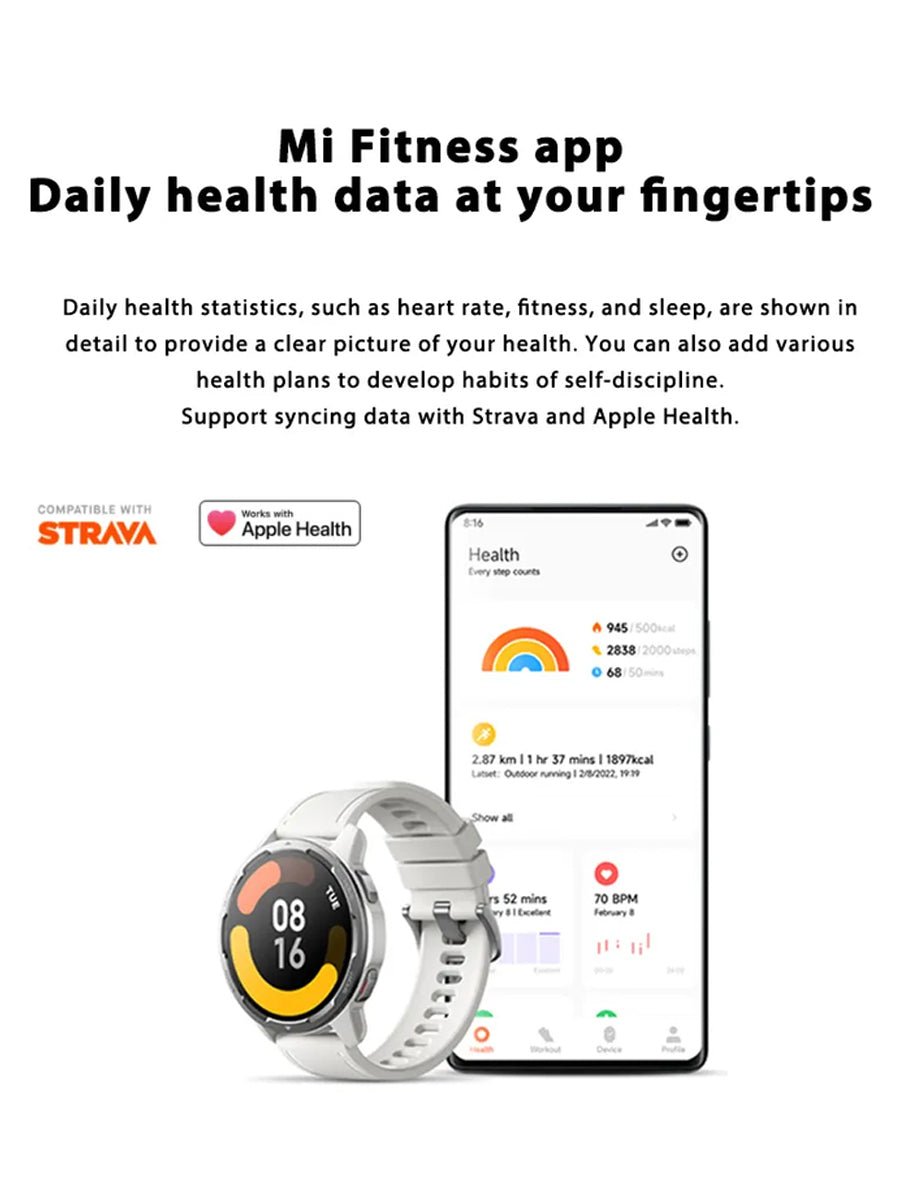 Original Xiaomi Watch S1 Active GPS Luxury Smartwatch 1.43" AMOLED Display Phone Calls Mi Smartwatch Blood Oxygen - ARRA SPORT