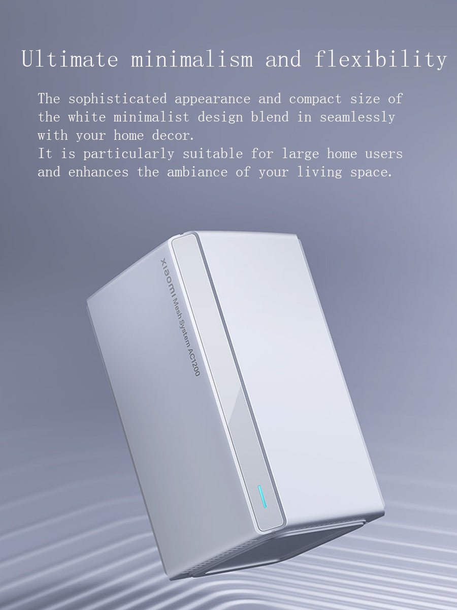 Xiaomi AC1200 Mesh System Router WiFi 5GHz + 2.4GHz WHITE for Home Use - ARRA SPORT