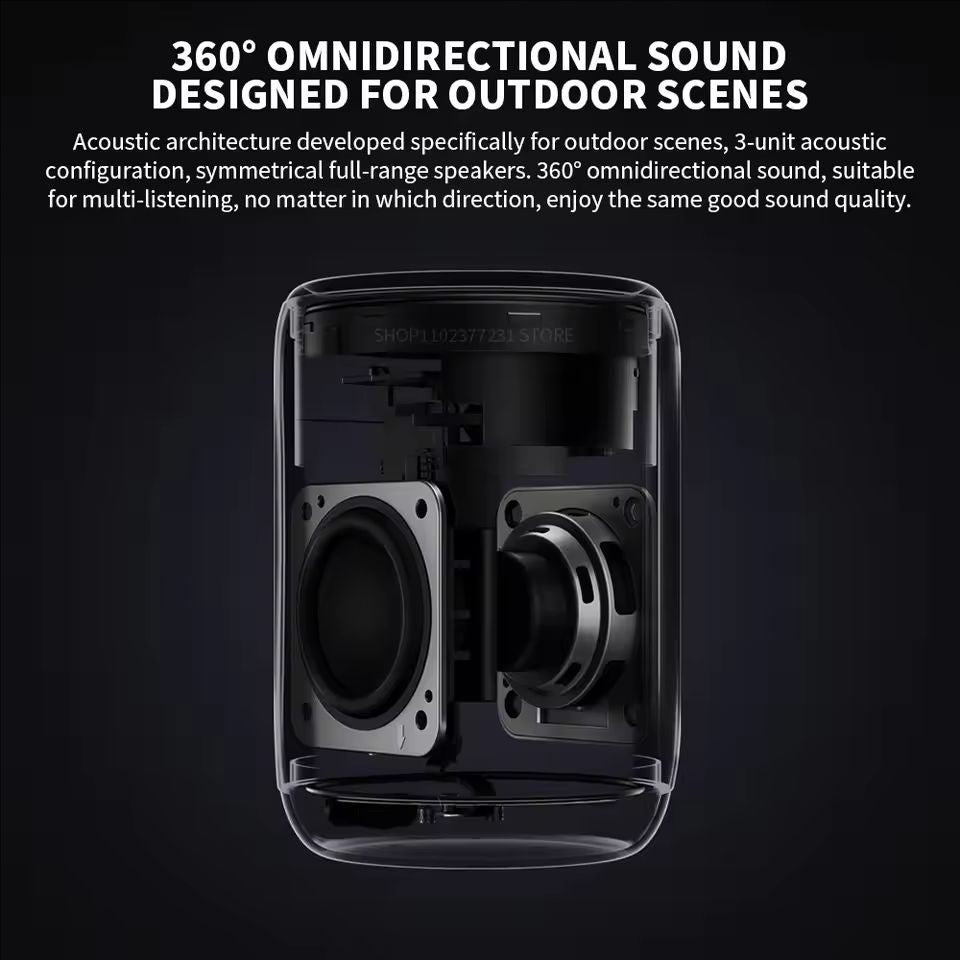 Xiaomi Bluetooth Speaker Mini ASM01A Bluetooth 5.3 RGB Light IP67 360°Omnidirectional Stereo Outdoor Portable Sound Mi Home APP - ARRA SPORT