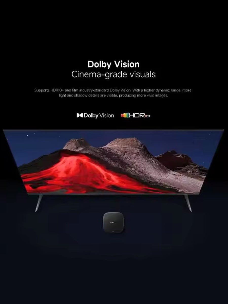 Xiaomi mi TV Box S (3rd Gen) Android 12 Operating System Amlogic S905X4 Quad Core Processor Supports 4K Resolution - ARRA SPORT