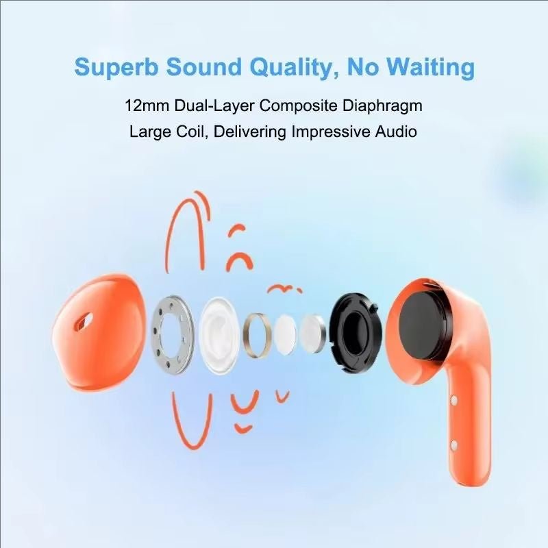 Xiaomi Redmi Buds 4 Lite TWS Wireless Earphone EU Version Bluetooth IP54 5.3 Noise Canceling Long Battery Life Youth Edition Headphones - ARRA SPORT