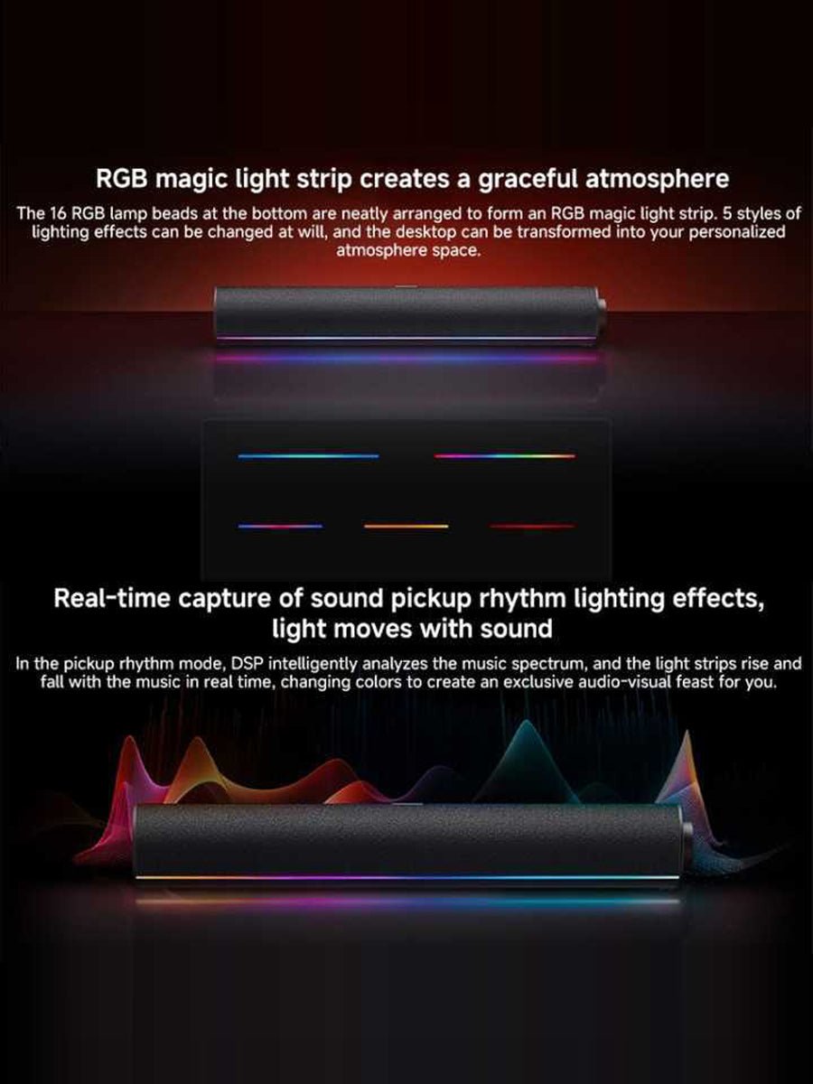 Xiaomi Redmi Gaming Desktop & Laptop Speakers with RGB Cool Lighting Effects Built - in Microphone - ARRA SPORT