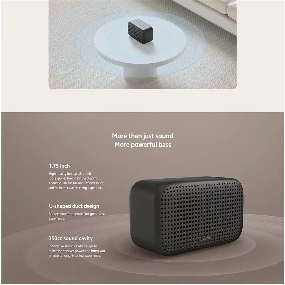 Xiaomi Smart Speaker Lite Bluetooth 5.1 Stereo Bass Mini Wireless Music Speaker Mi Protable Outdoor Home Party Smart Speaker - ARRA SPORT