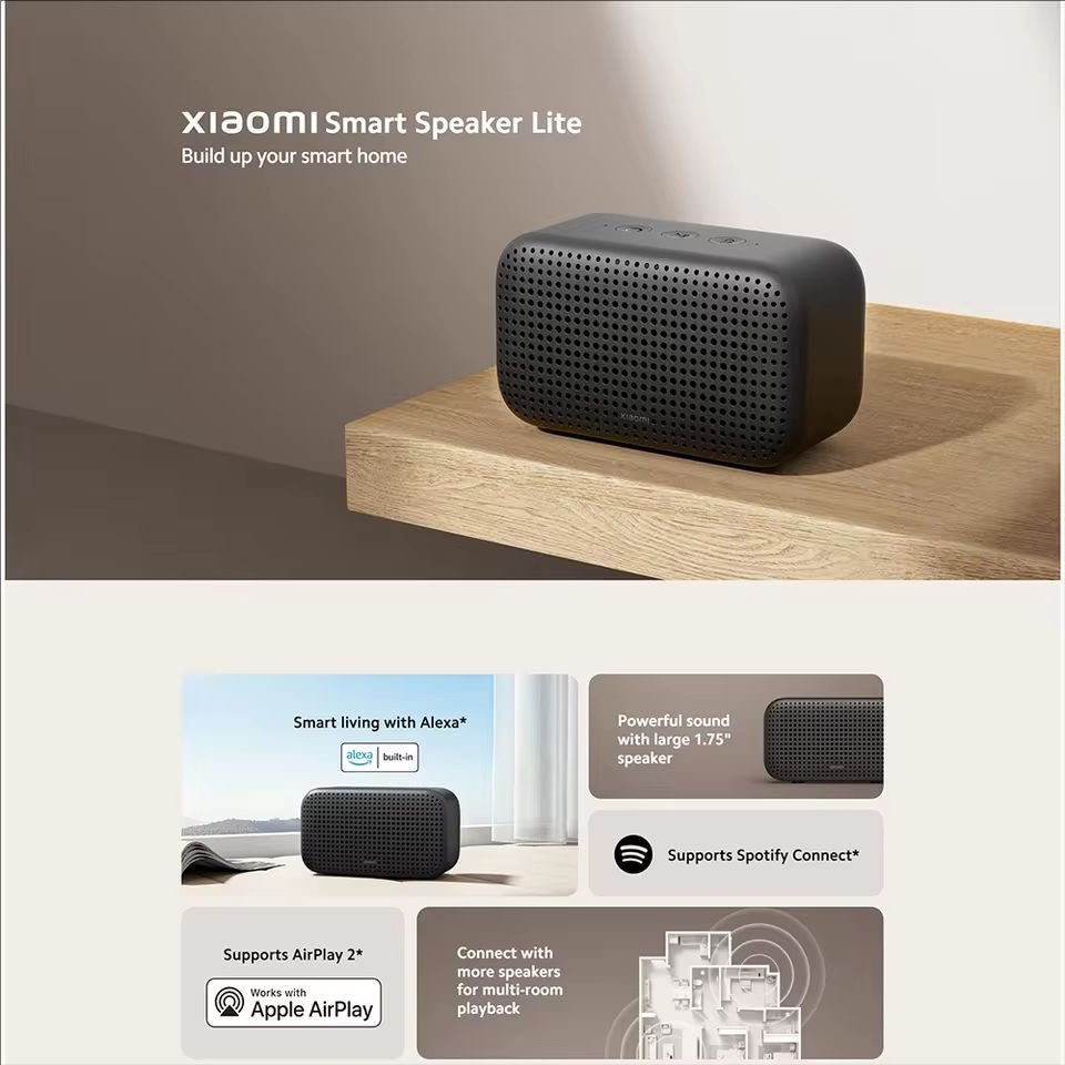 Xiaomi Smart Speaker Lite Bluetooth 5.1 Stereo Bass Mini Wireless Music Speaker Mi Protable Outdoor Home Party Smart Speaker - ARRA SPORT