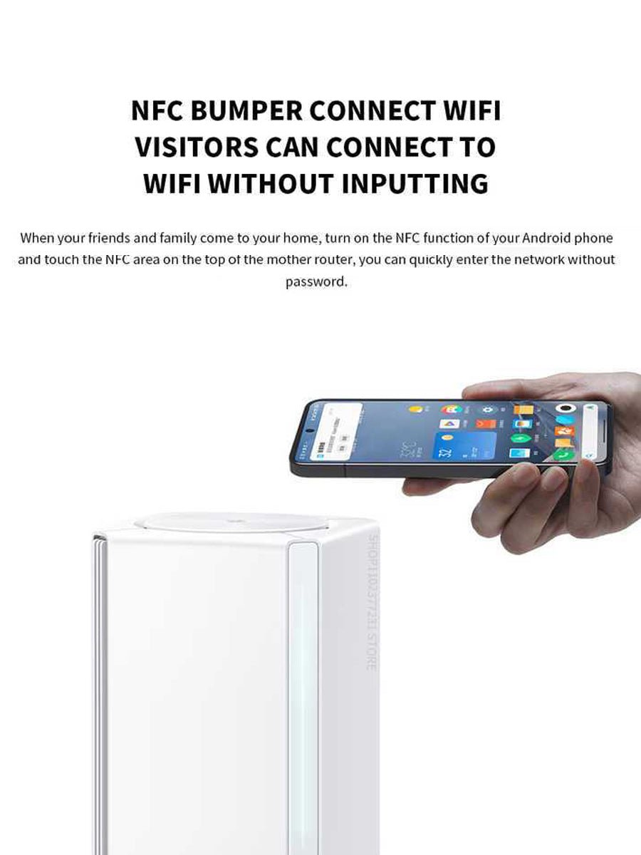 Xiaomi Whole - Home Mesh System Router AX3000 NE WiFi6 Repeater Modem Gateway IPTV Signal Amplifier Gaming Accelerator - ARRA SPORT