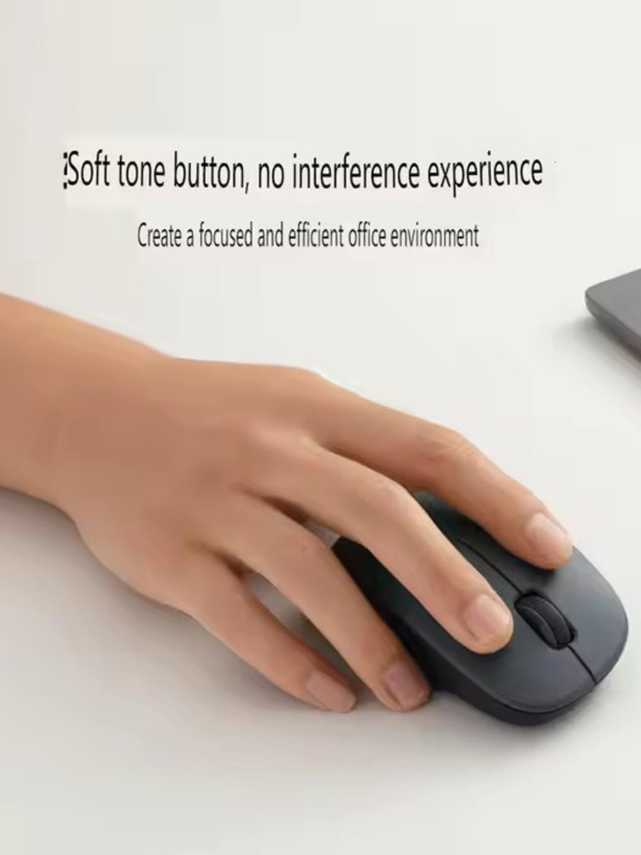 Xiaomi Wireless Mouse Comfort Edition Wireless 2.4G Light Sound Office Compact Portable mac Notebook Desktop - ARRA SPORT